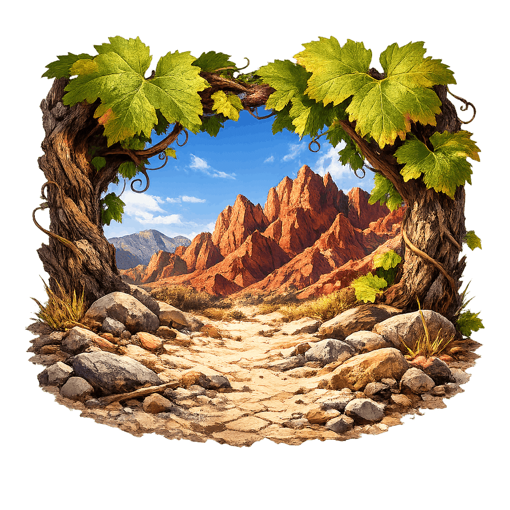 Detailed graphic of the Cafayate wine region.