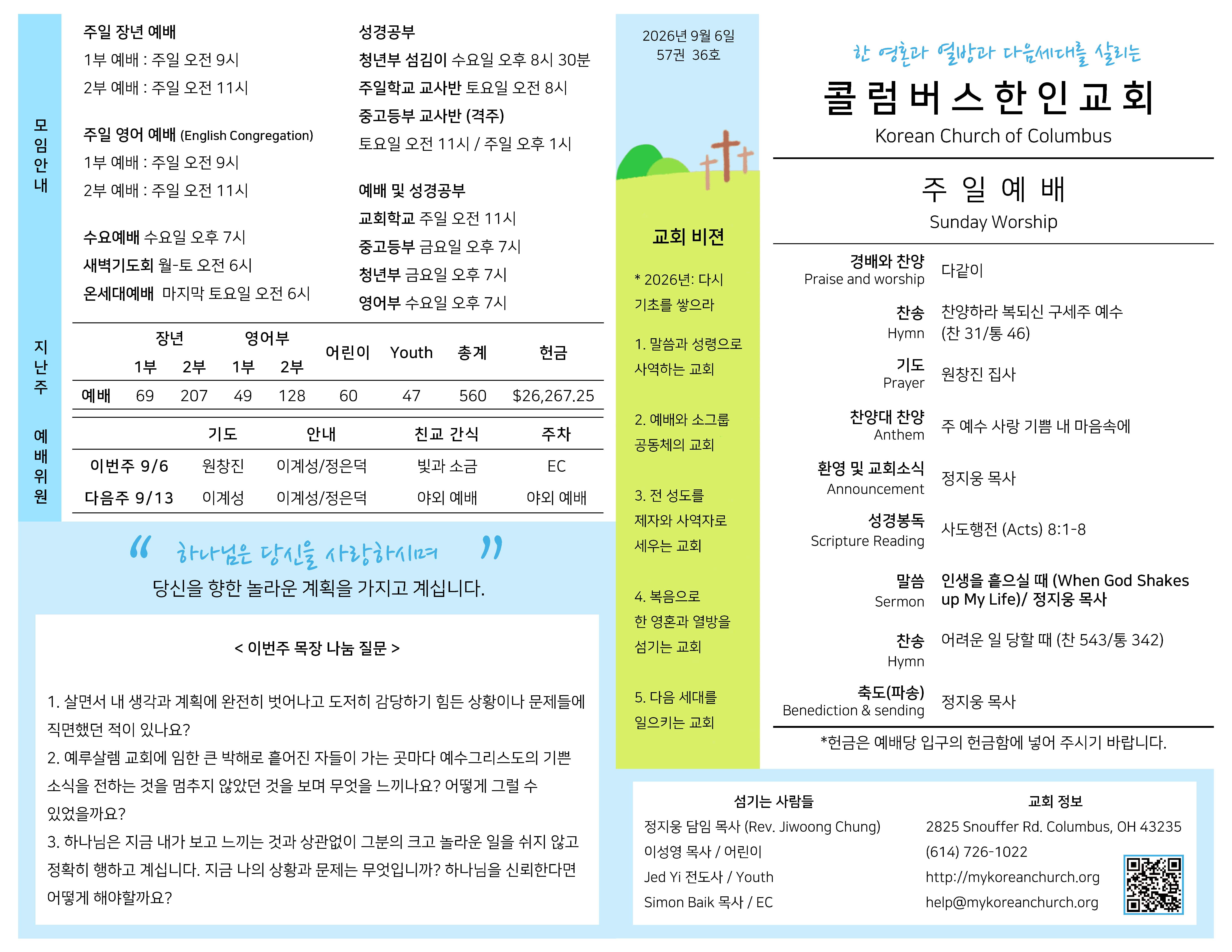 Bulletin preview front
