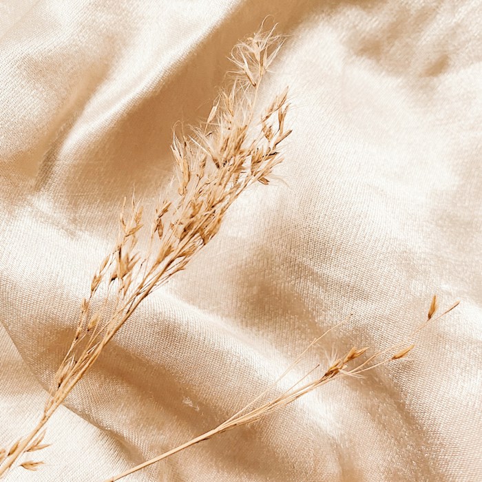 Natural linen with dried grain