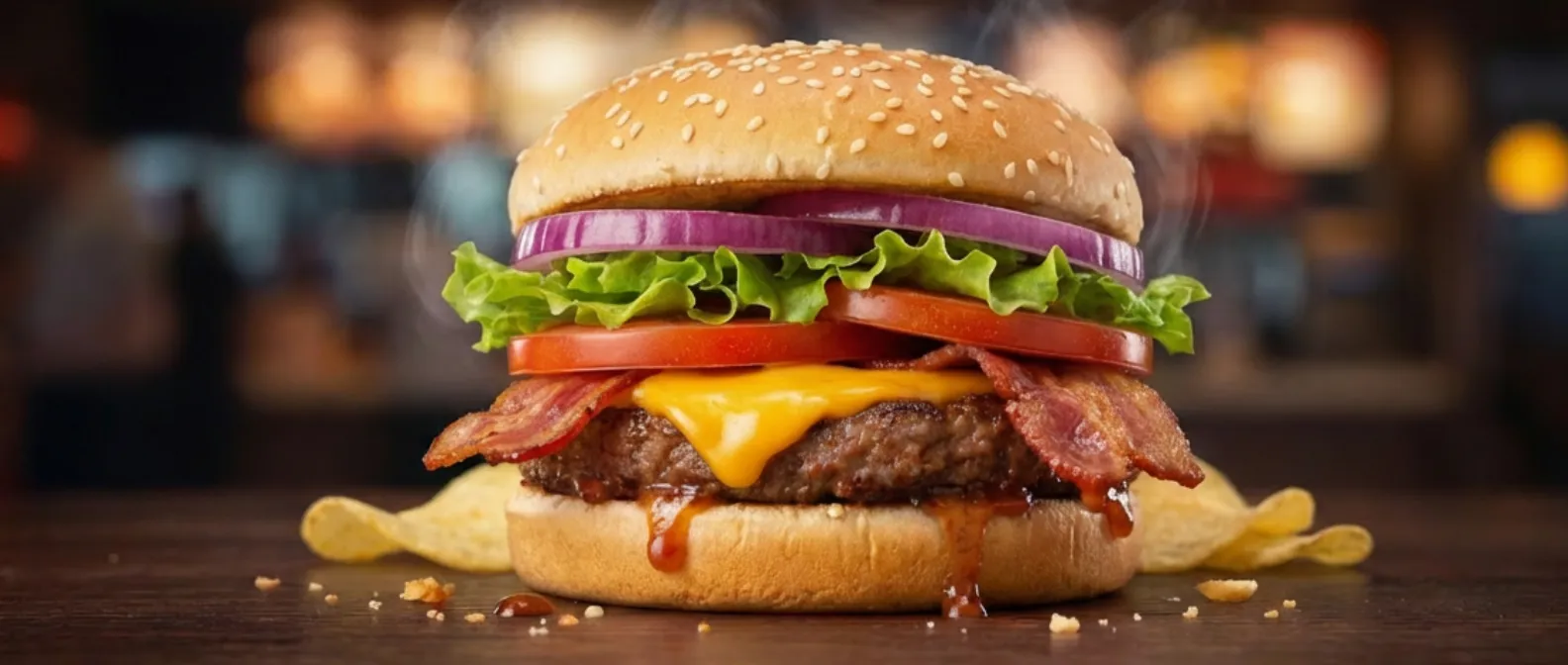 AI-generated campaign visual for Hamburger Restaurant