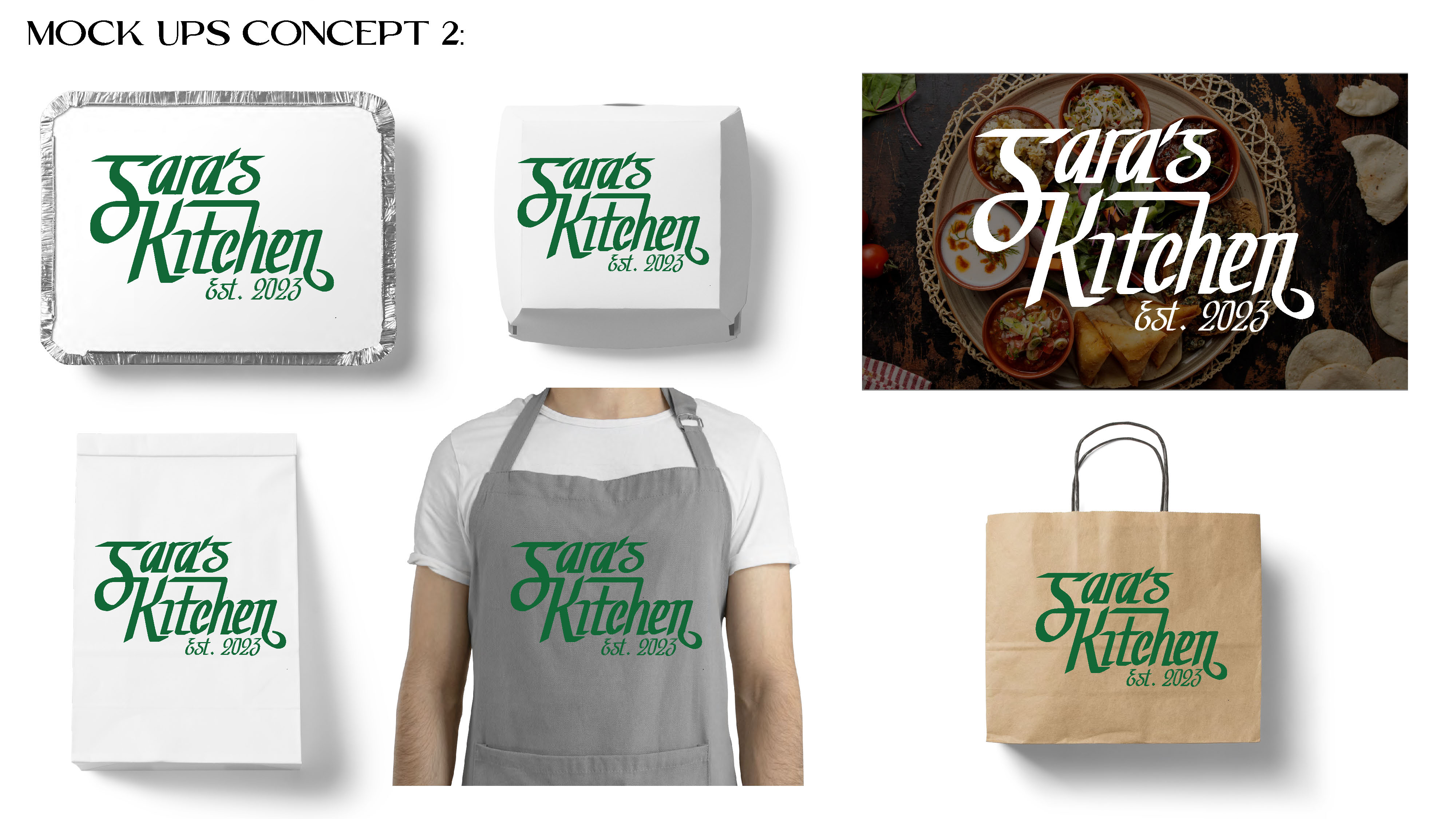 Saras Kitchen Brand Exploration slide