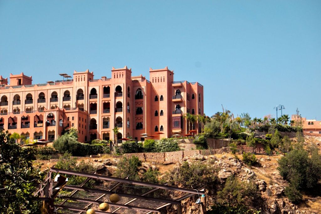 hotel on the hill near ouzoud waterfall