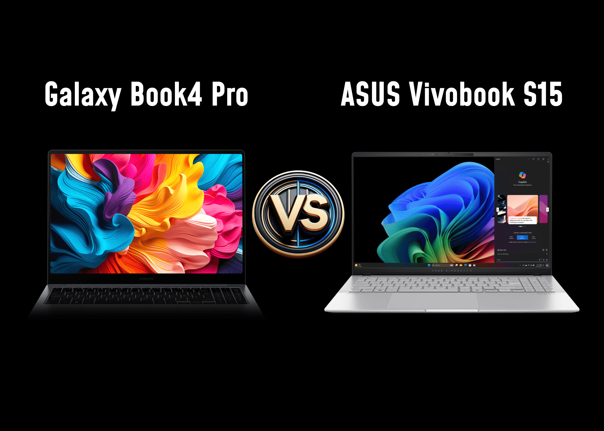 ASUS Vivobook S15 vs. Galaxy Book 4 Pro