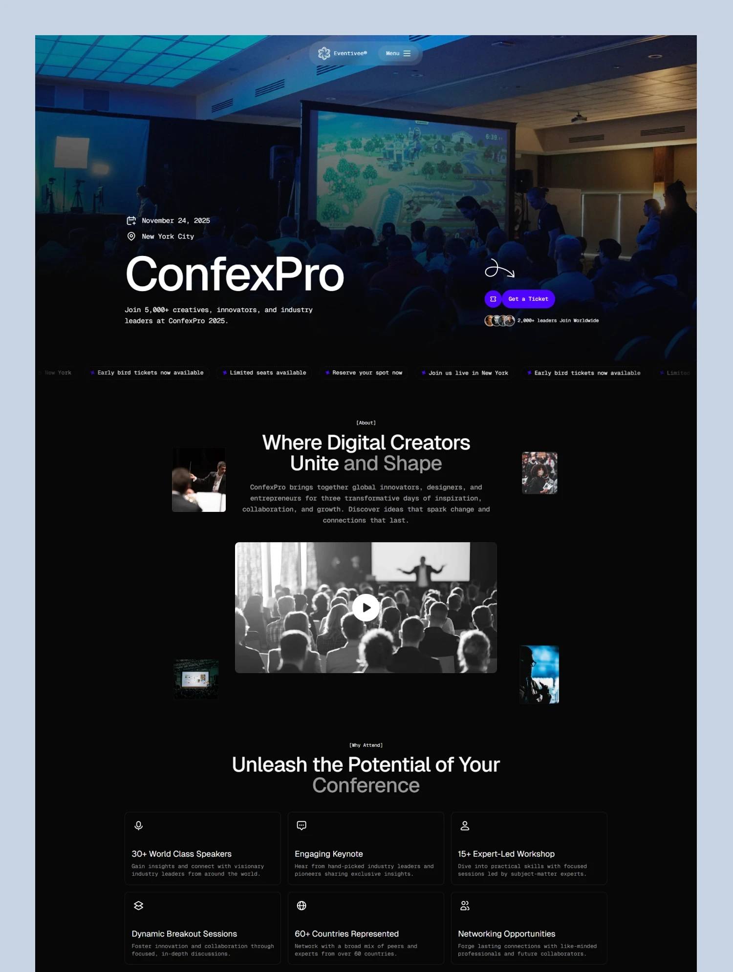 Event Website Template