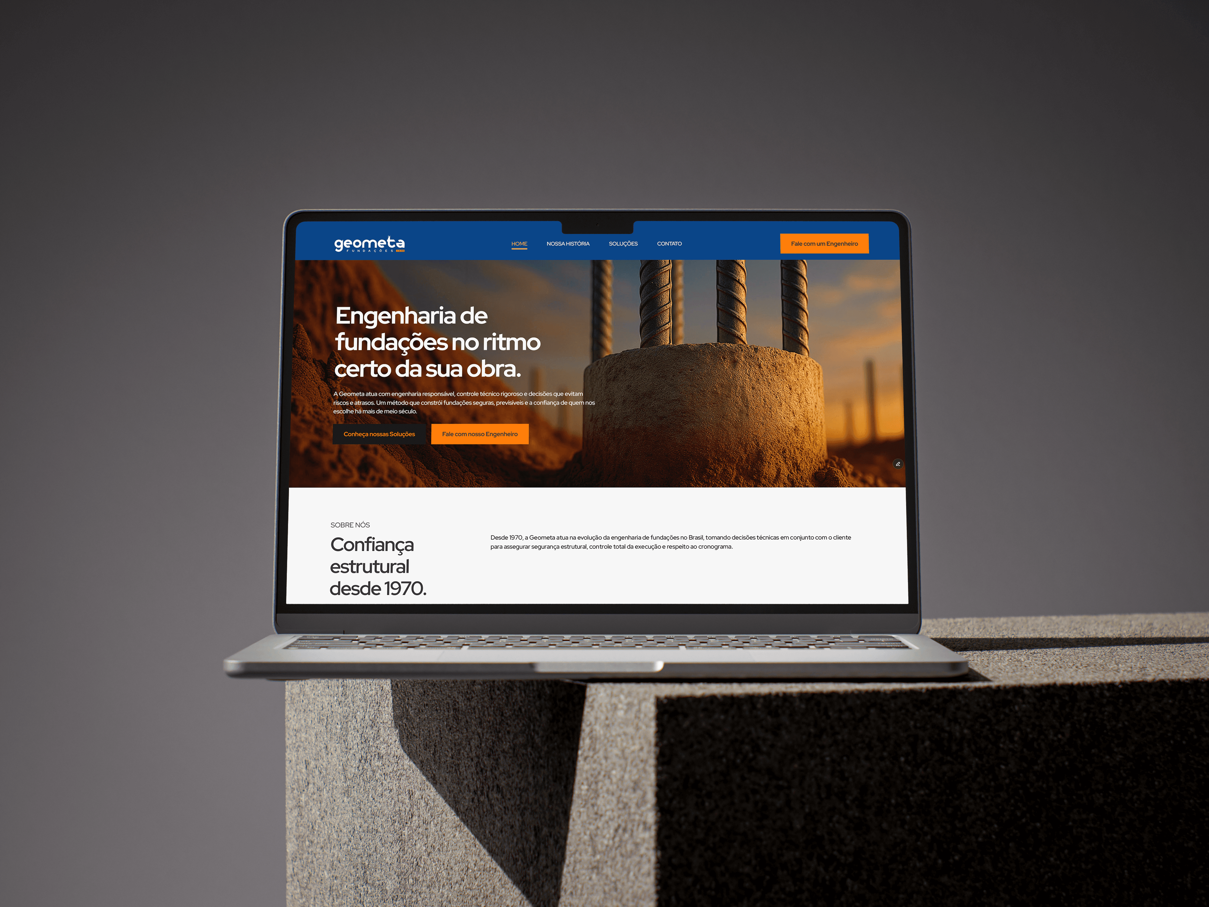 Mockup do Site Pumas Trail Team