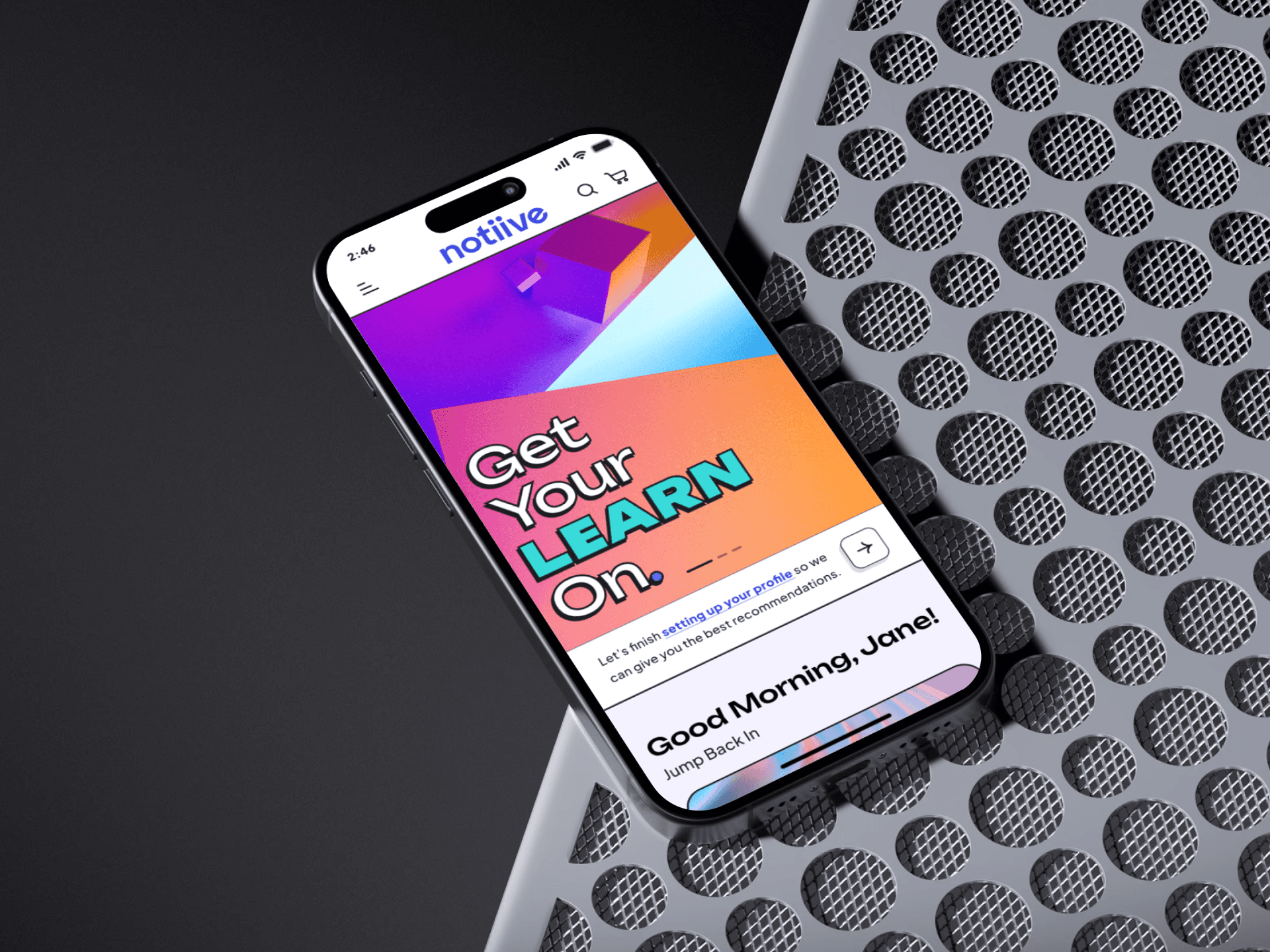 Notiive Mobile Mockup