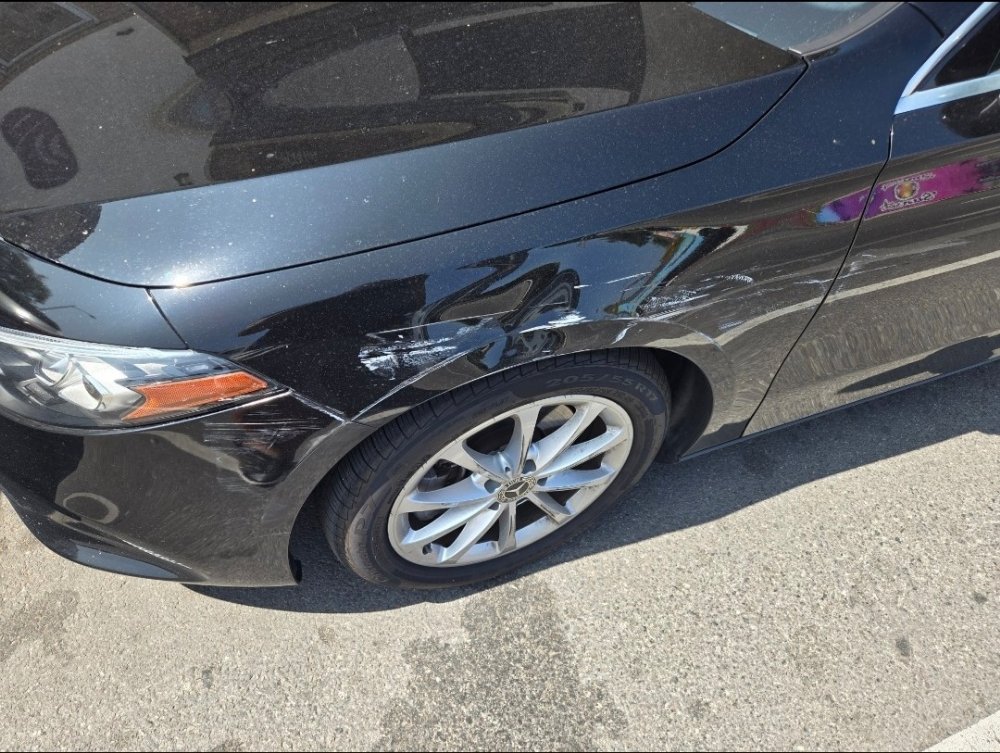 Mercedes A220 fender dent and scratch removal