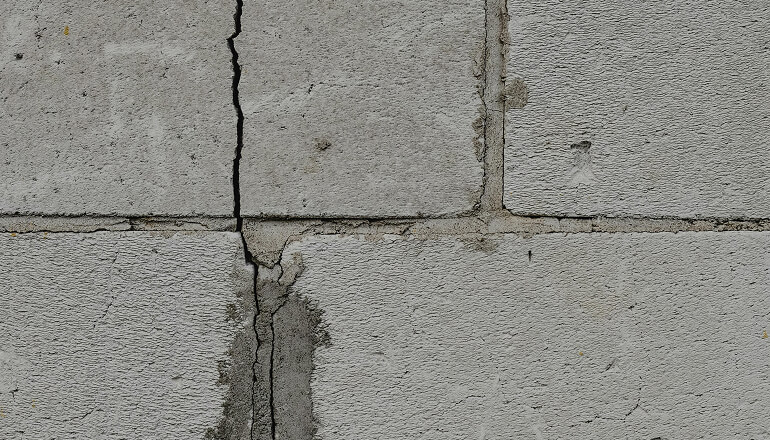Grey block wall