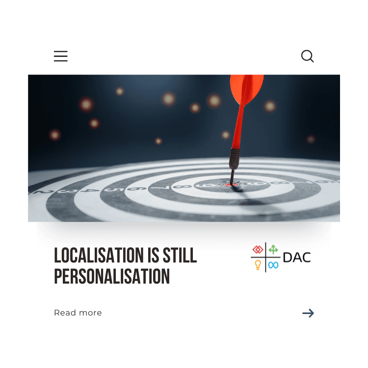 Localisation is still personalisation - DAC Group