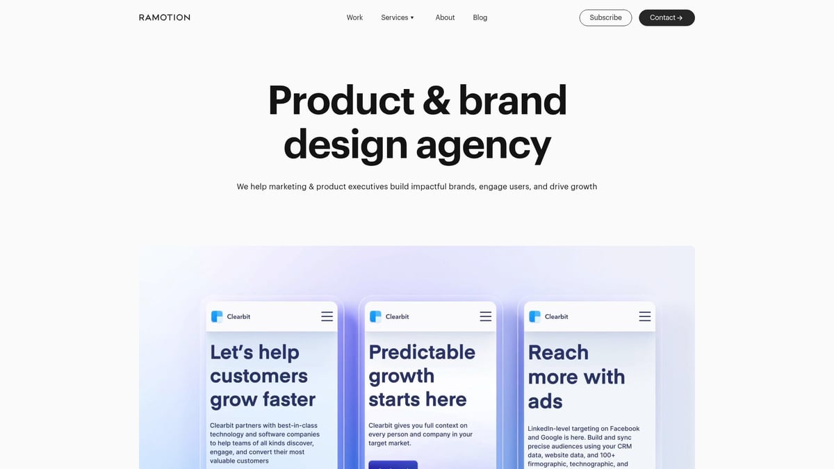 7 Brilliant Creative Website Design Company Ideas for 2026 - Ramotion – Brand & Product Design for Startups