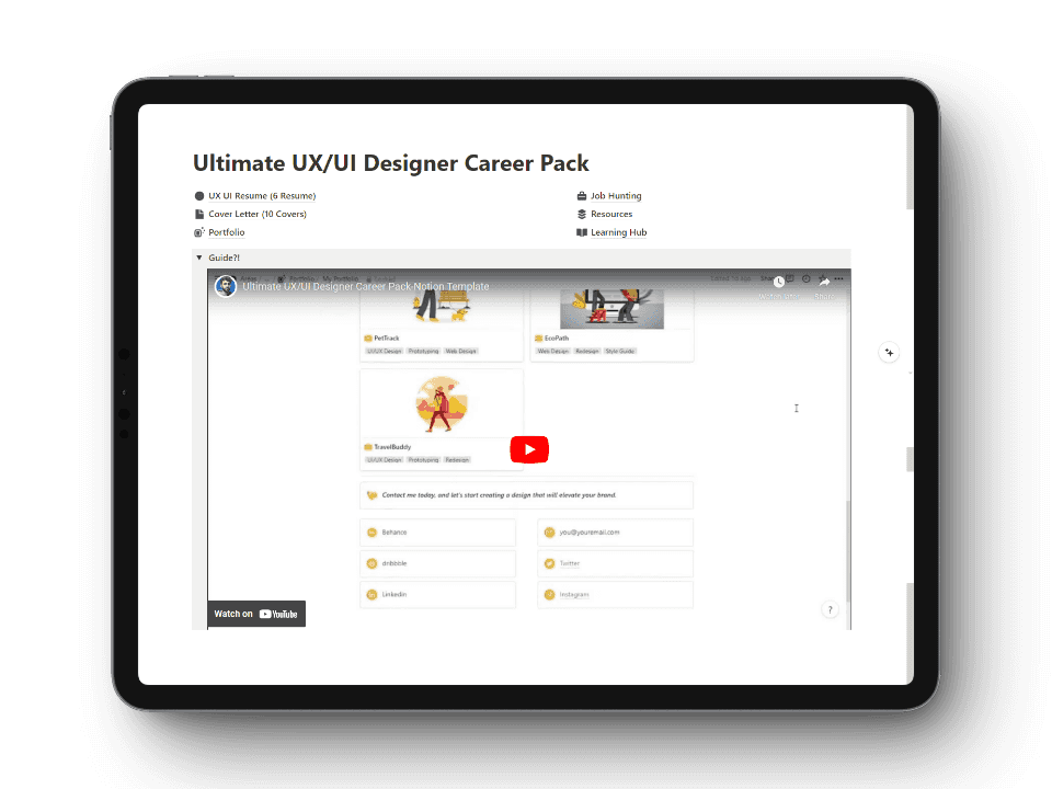 Ultimate UX/UI Designer Career Pack