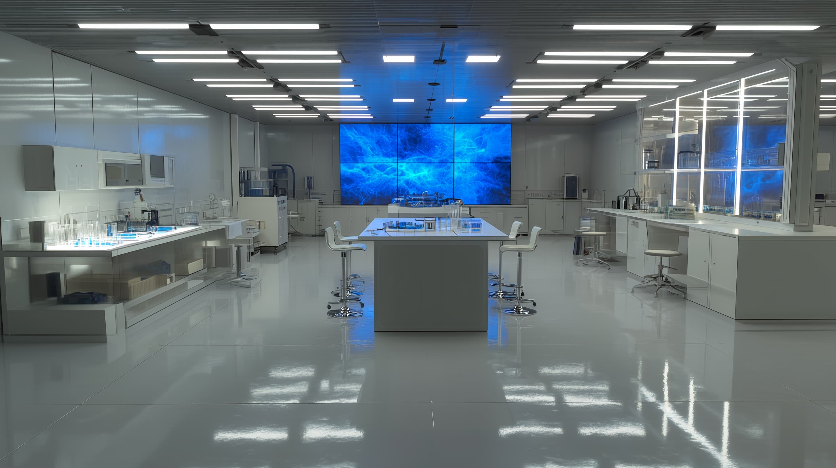 A clean, modern healthcare facility corridor, representing healthcare and wellness services.