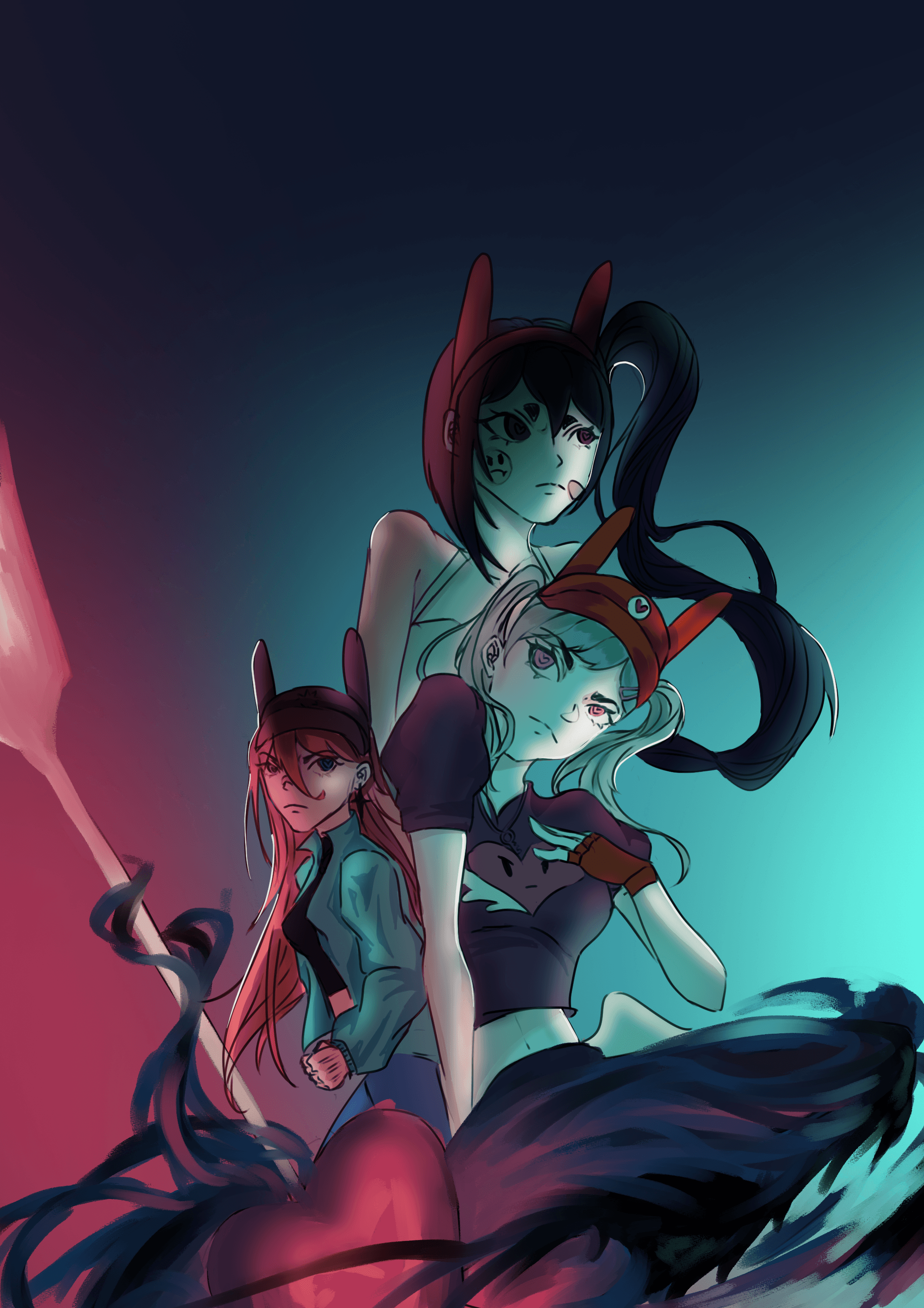 a group of people walking on a sidewalk