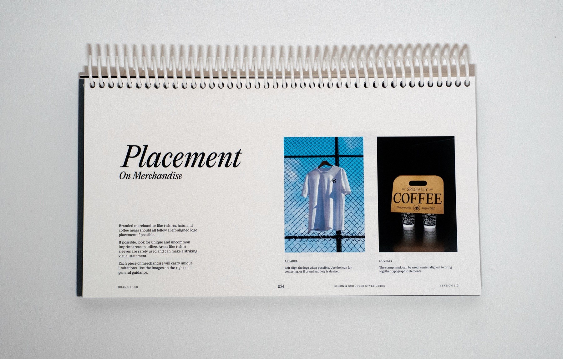 Simon & Schuster brand guidelines spread 23