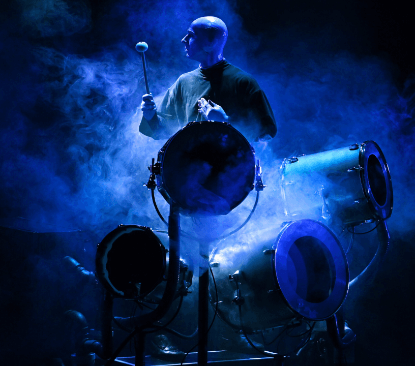 Blue Man Group performing in Las Vegas