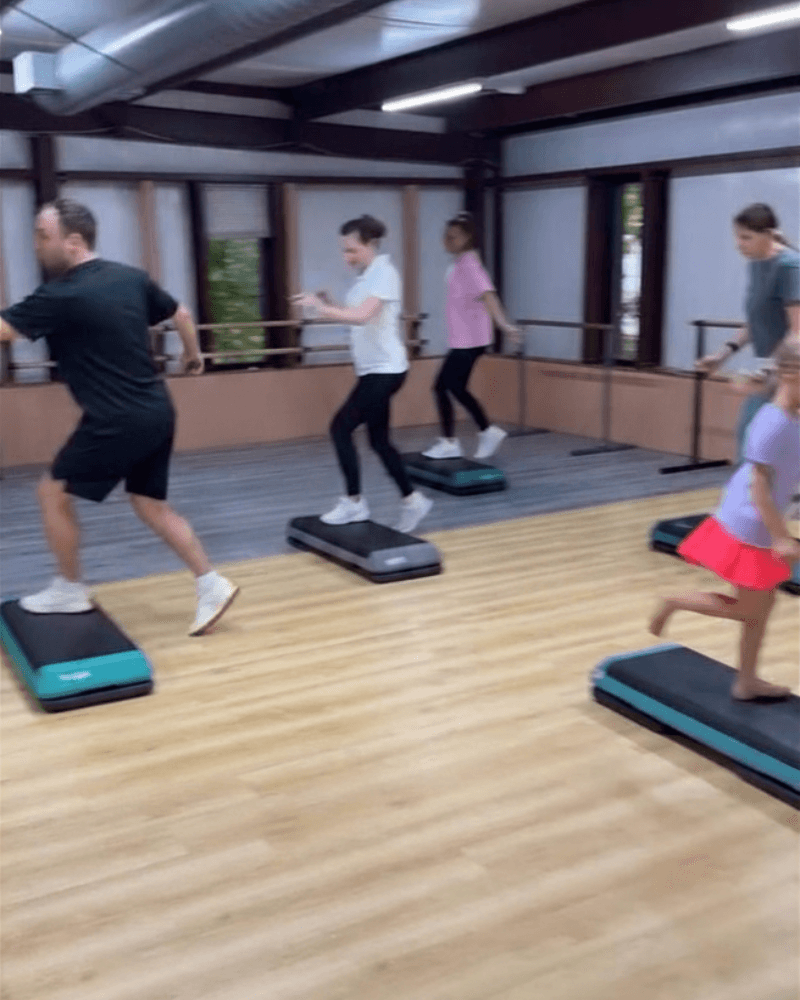Adult group fitness class at SportPlus Academy Indian Trail NC