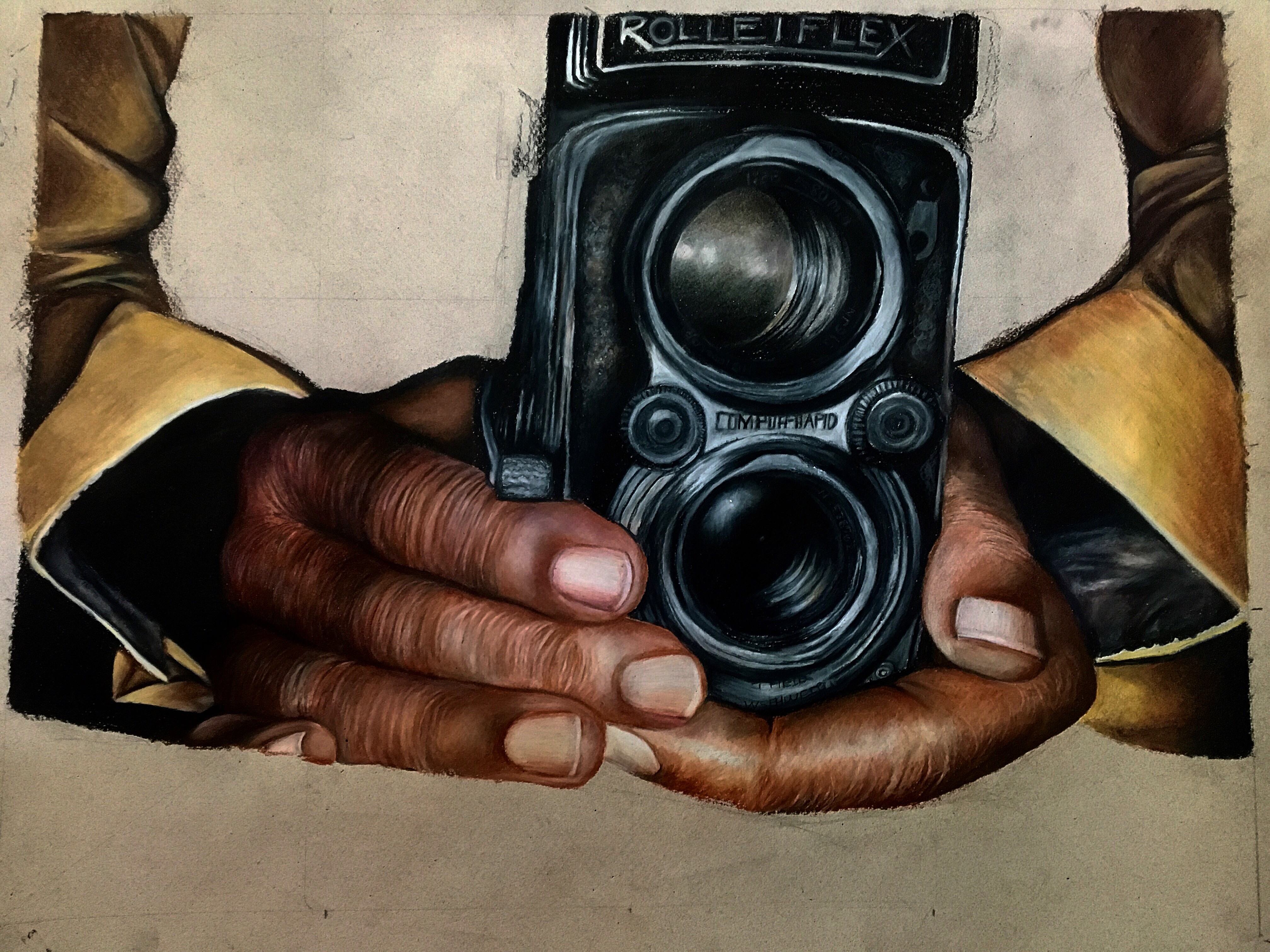 progress drawing (colored pencil)