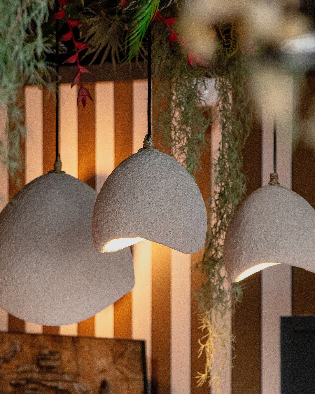 chaise en bois de teck sur fond gris