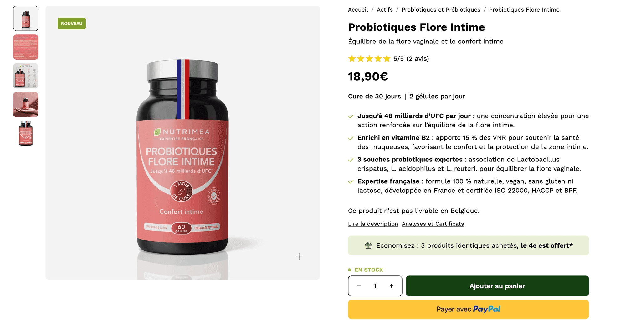 Nutrimea Probiotiques Flore Intime