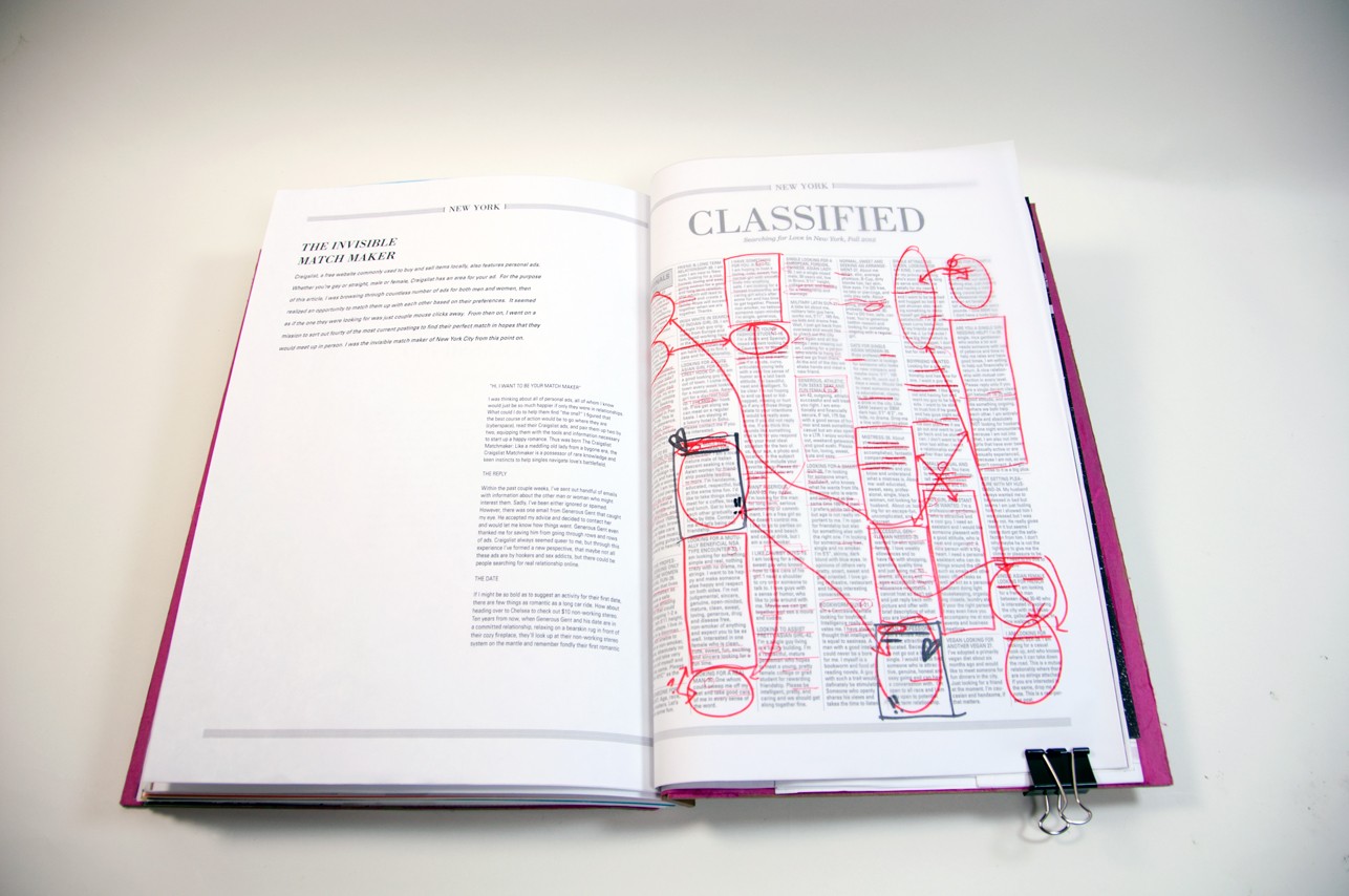 an opened book with circled text on the right side and a few paragraphs on the left side