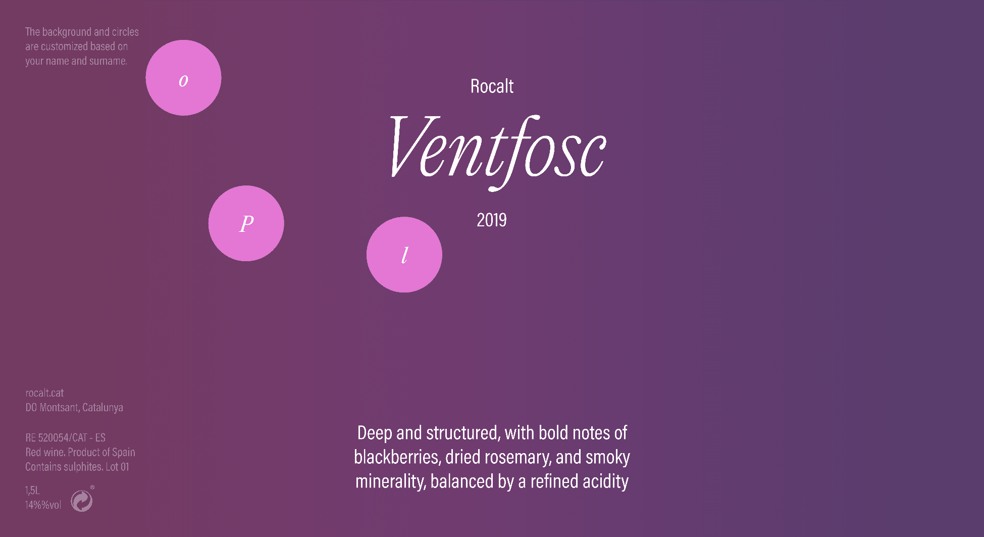 Ventfosc, brand identity and generative wine labels — Núria Gispert — Graphic and web designer