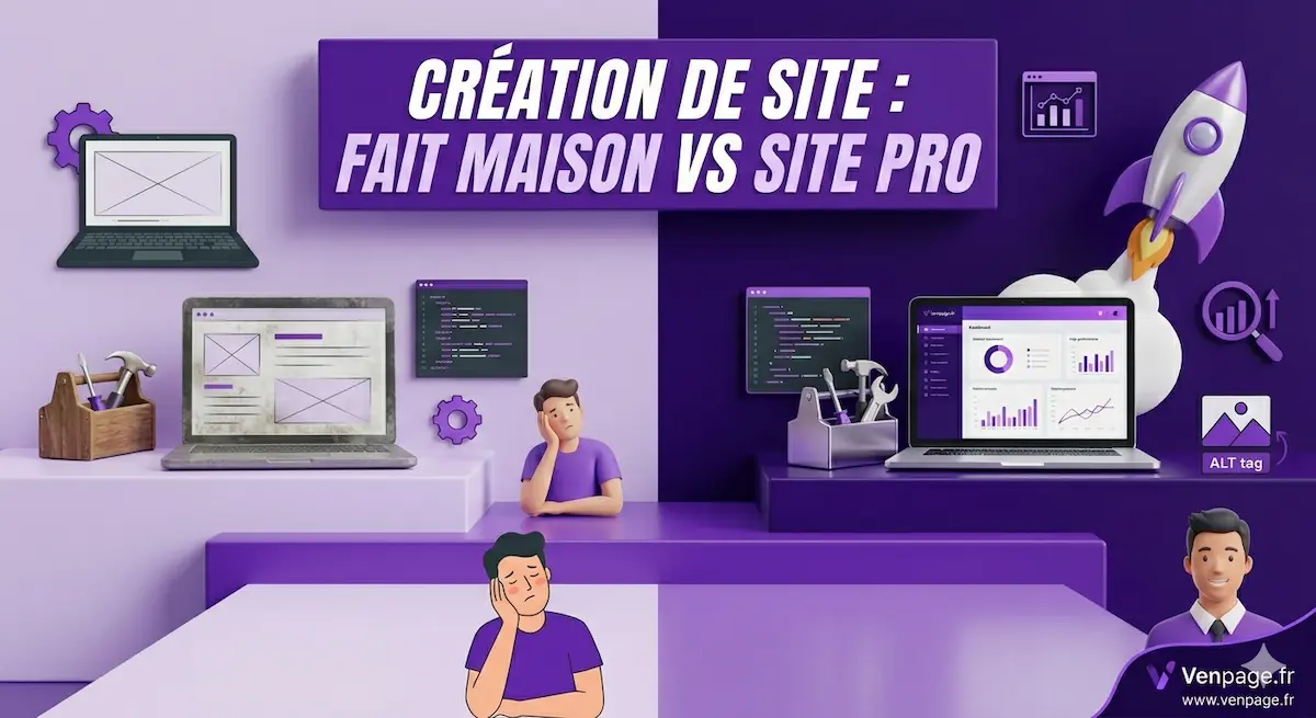 Création site internet  Fait maison vs Professionnel
