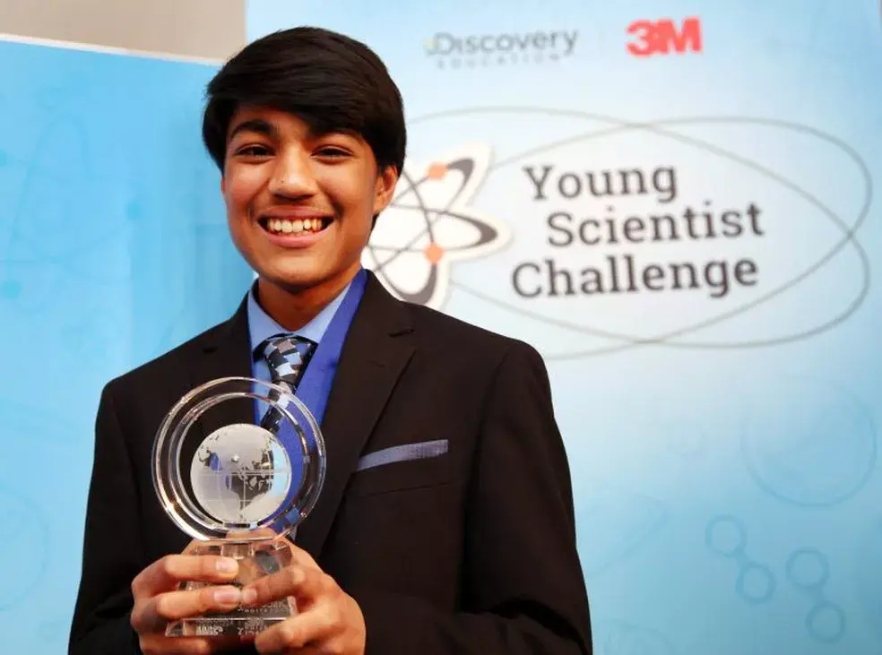Rishab Jain winner 3M Young Scientist Challenge photo by Andy Clayton-King / Discovery Education