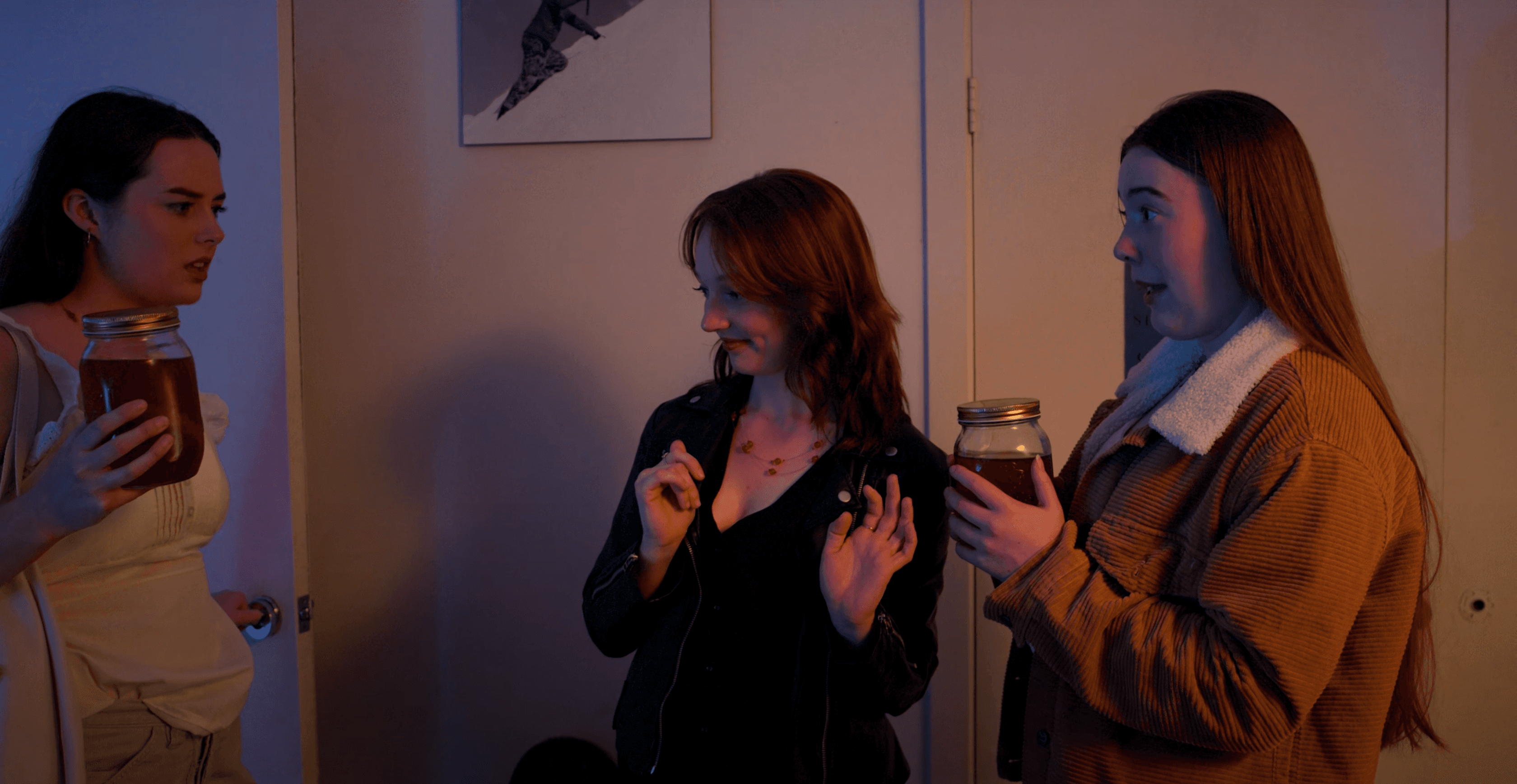 Janet Van De Graaff surrounded by star dancers