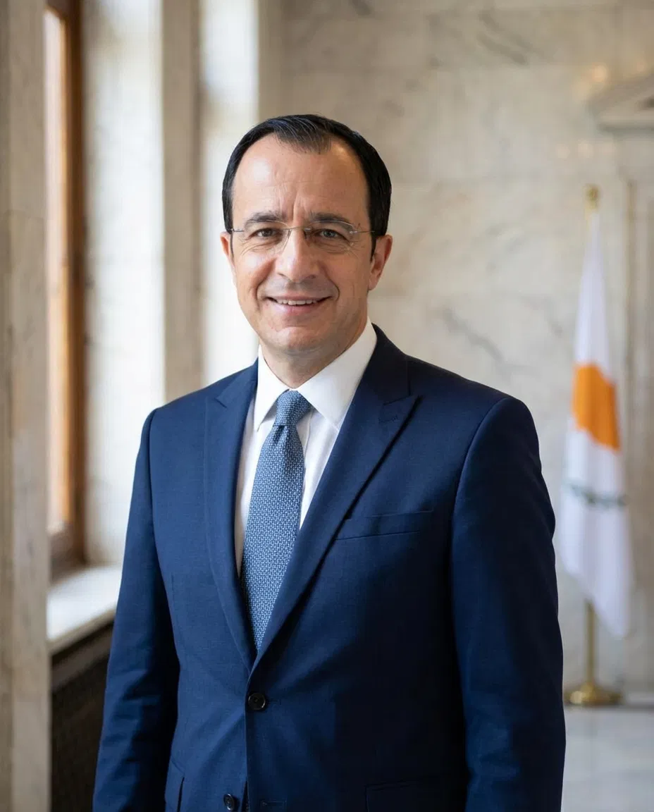 Portrait of Cyprus President Nikos Christodoulides