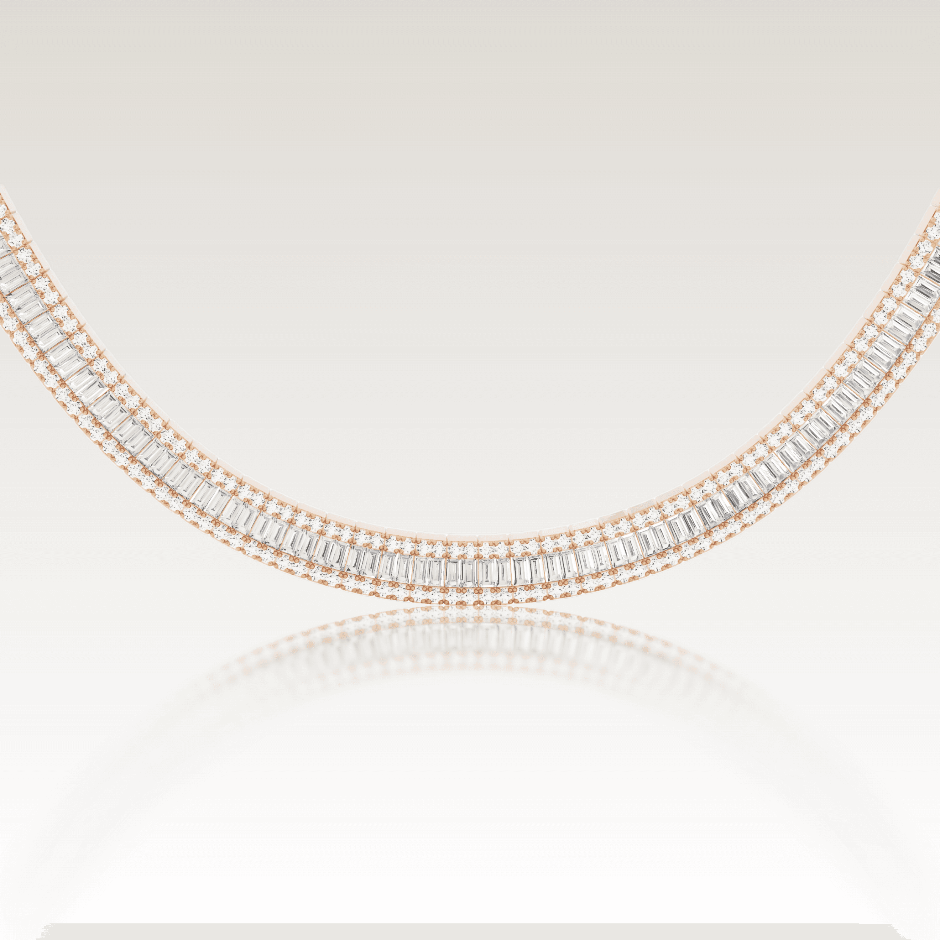 SAINT' Tennis Baguette Chain image 3