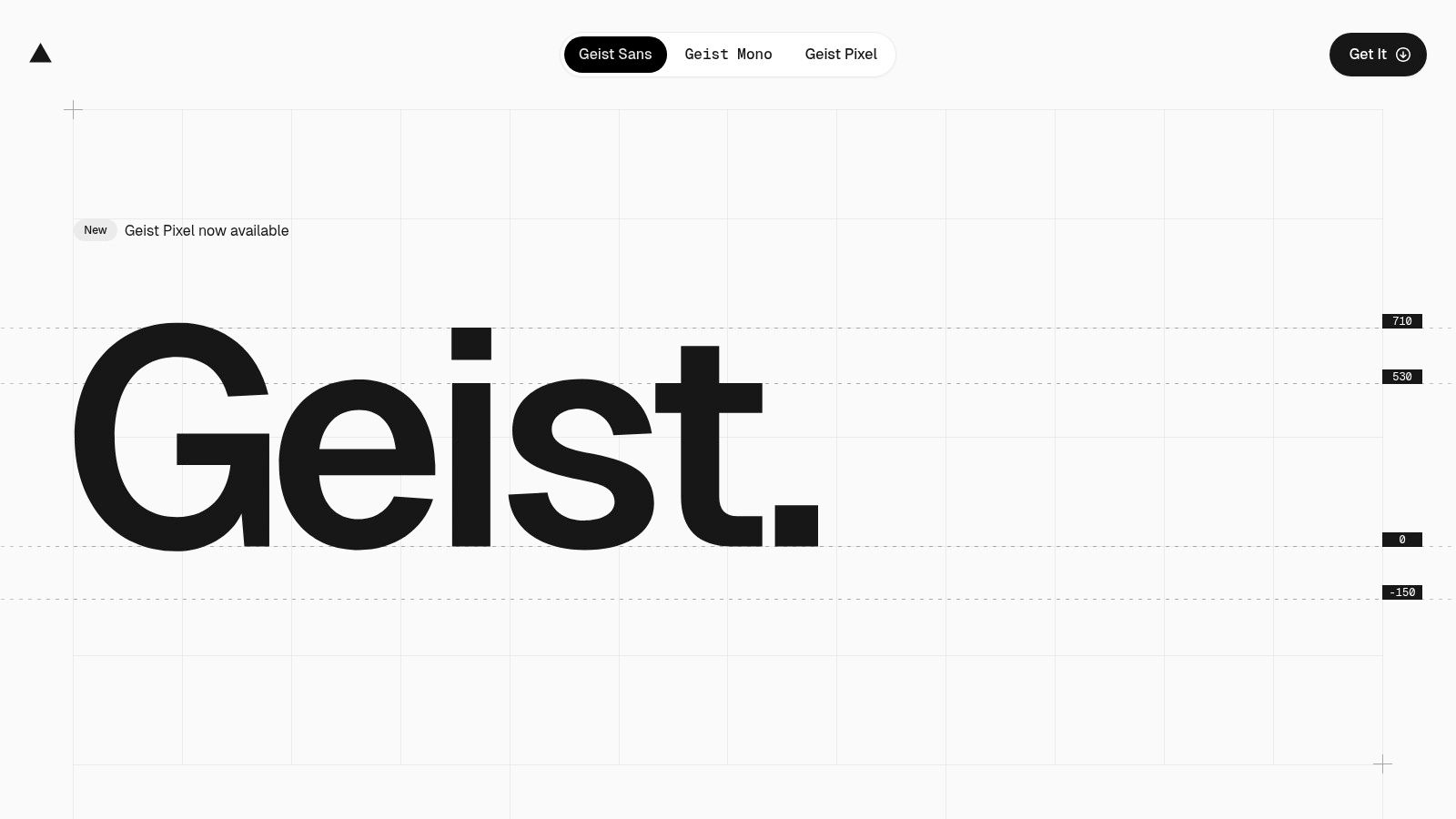 Geist (Sans + Mono + Pixel)