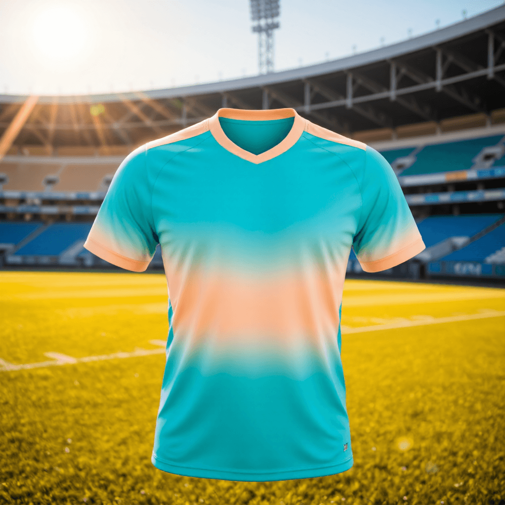 product photography of a sports jersey