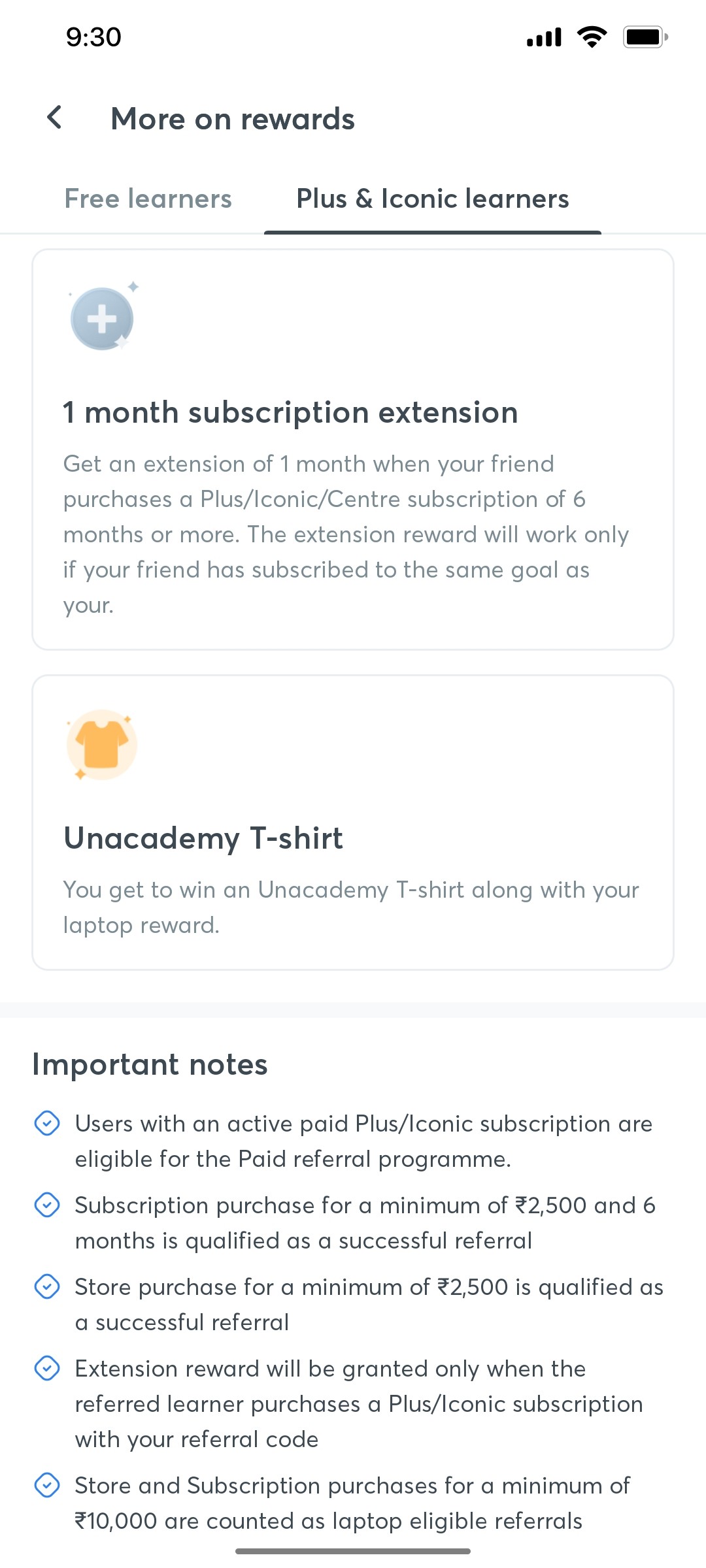 Unacademy Important T Shirt Screen