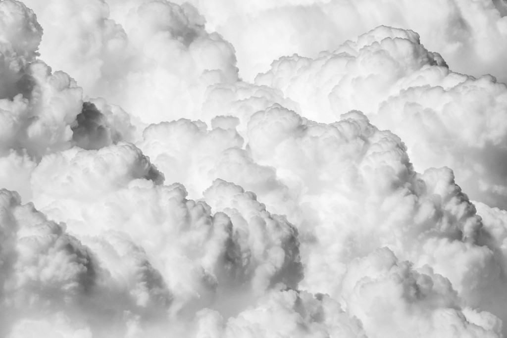 Black white image showing clouds