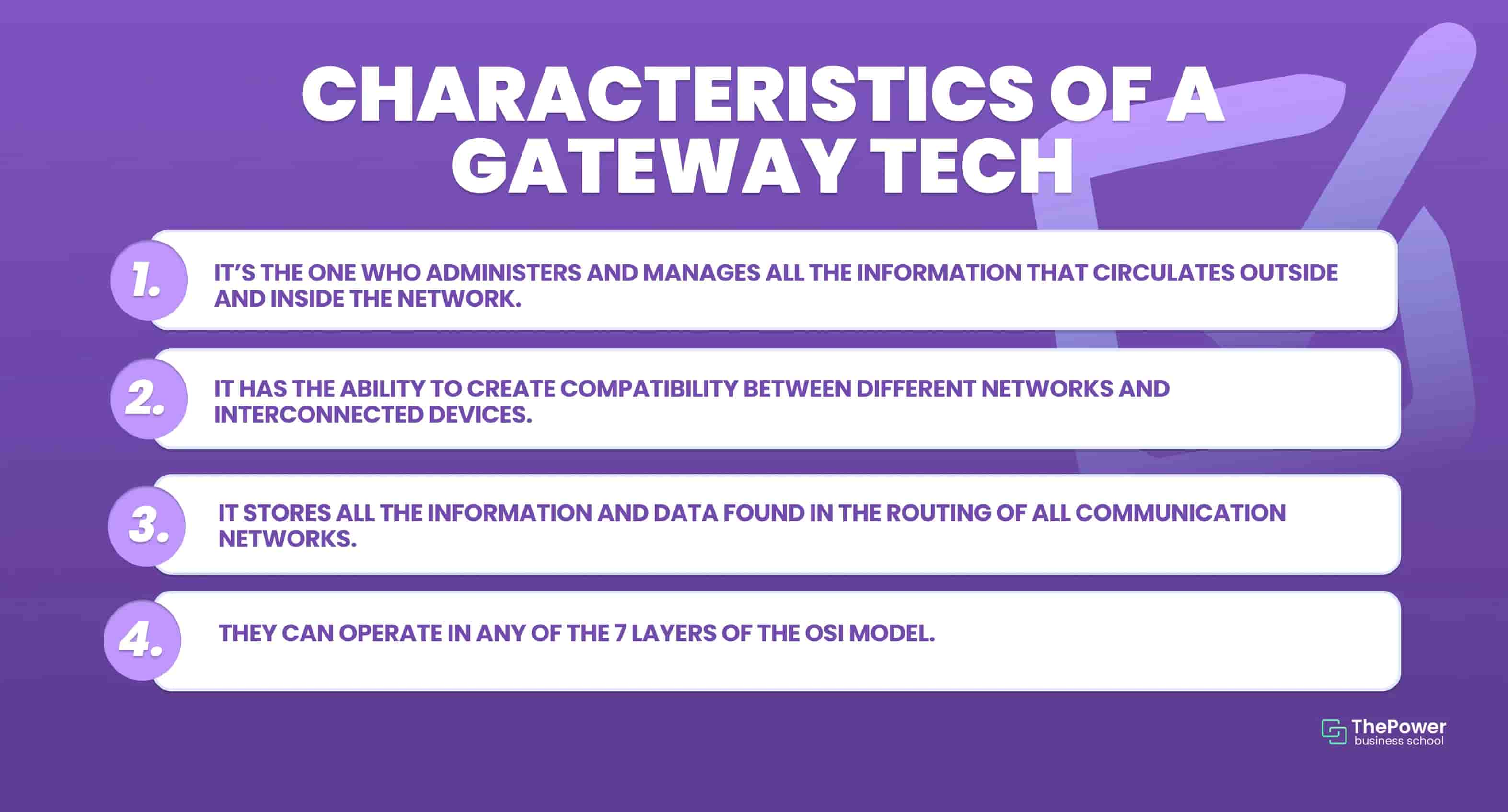 Characteristics of a Gateway Tech