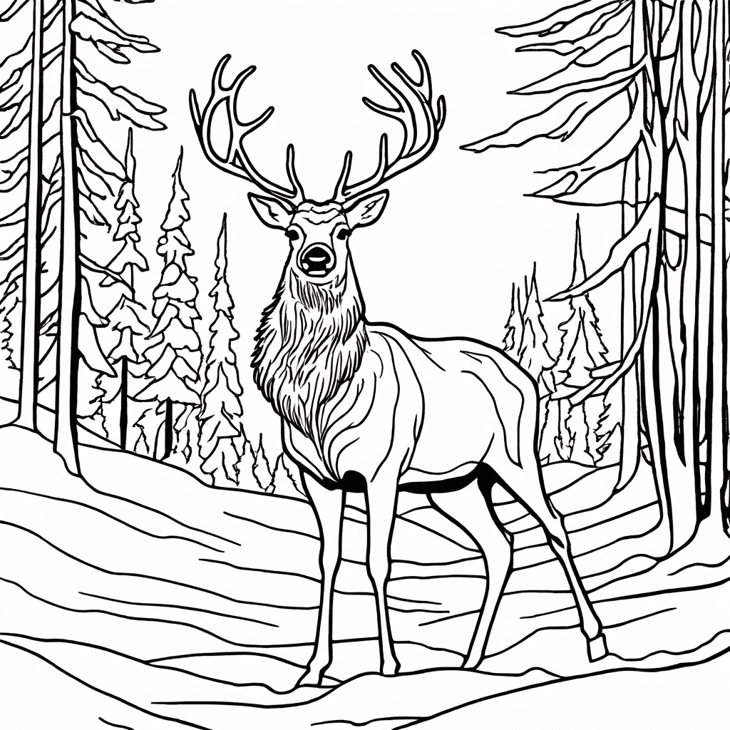 winter coloring page