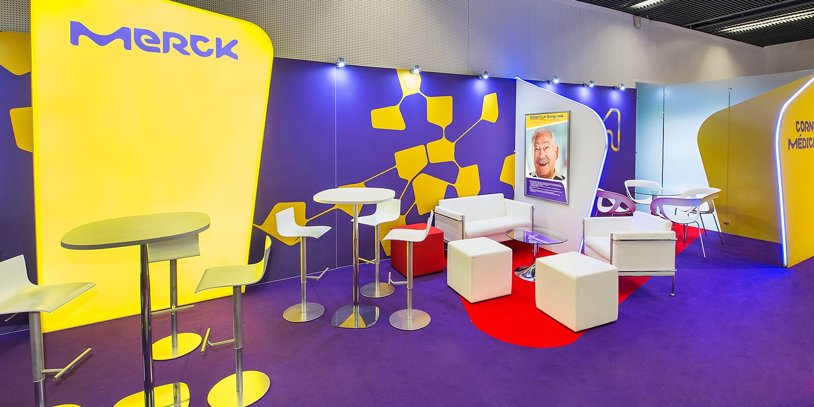 Stand mobile Merck par Expace 