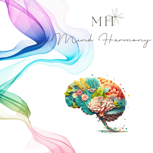 A colorful flower with a blue background and an umbrella.