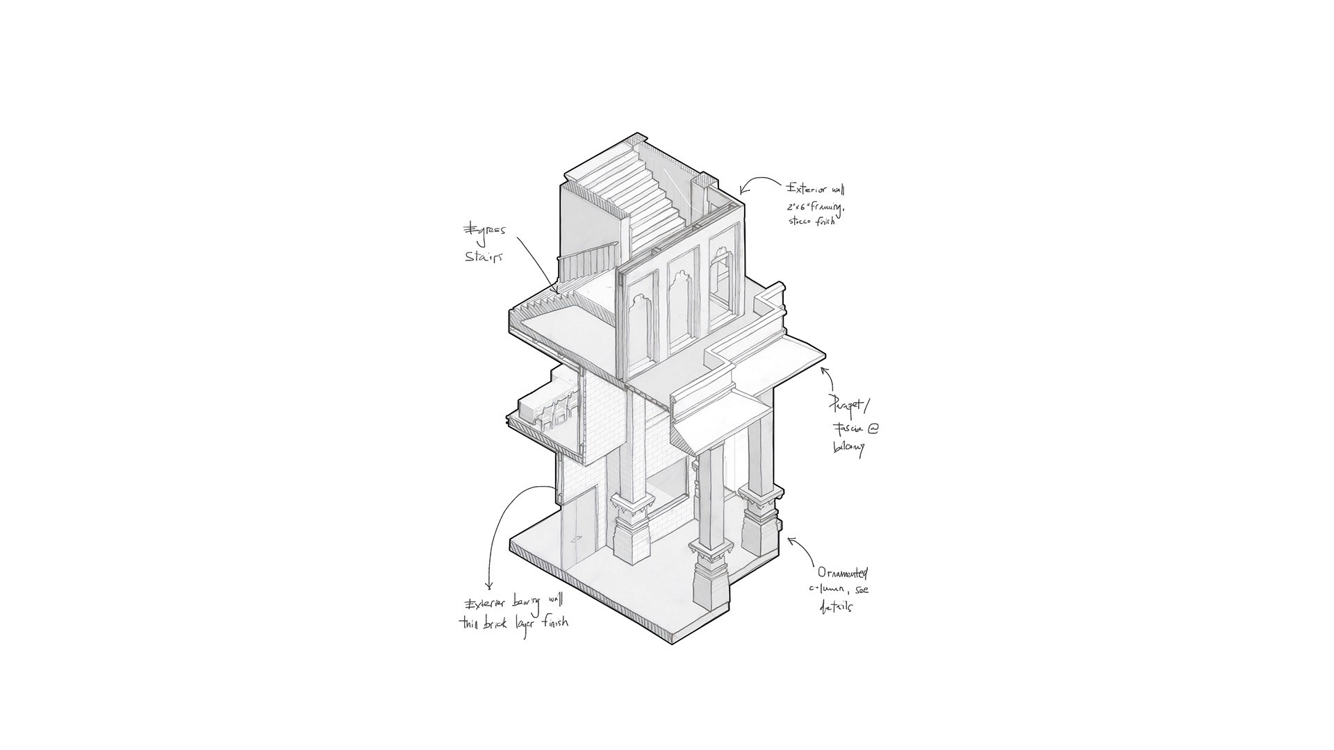 Construction details, structural and ornamental elements