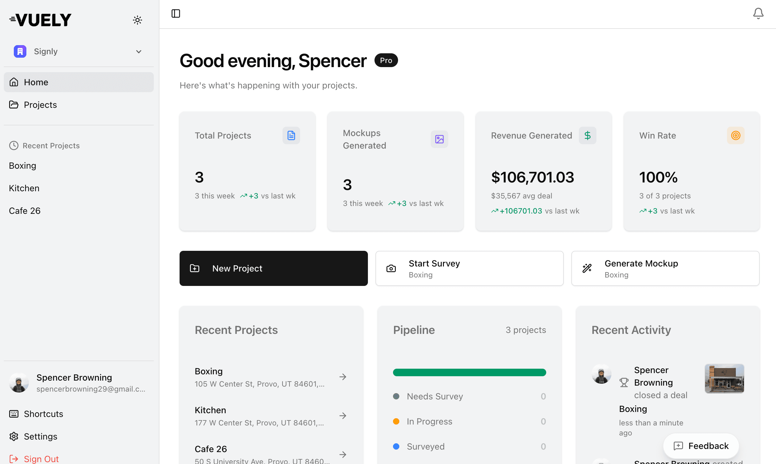 An image of Dreelio's dashboard