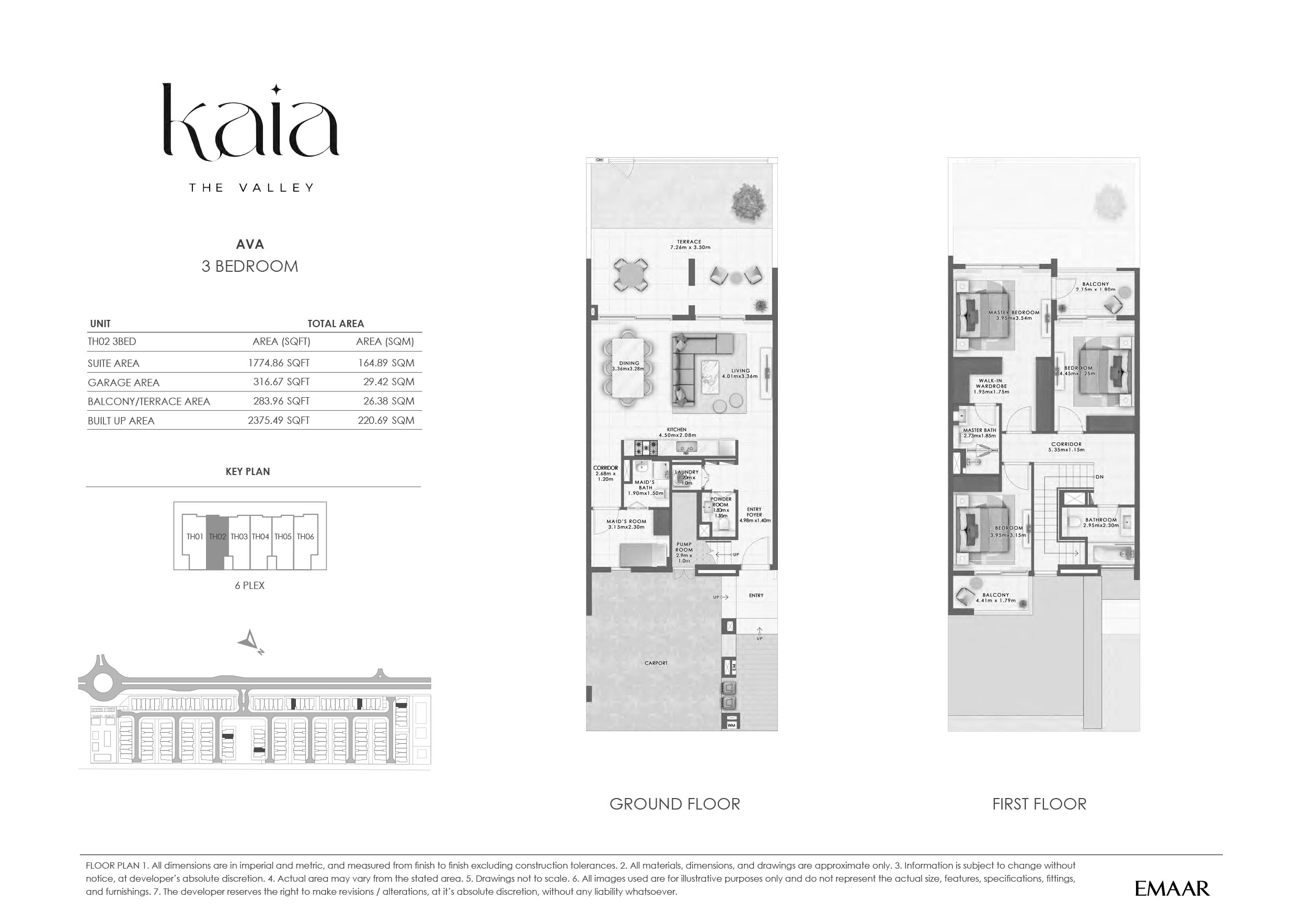 Kaia at the Valley Floor Plan 3 BR