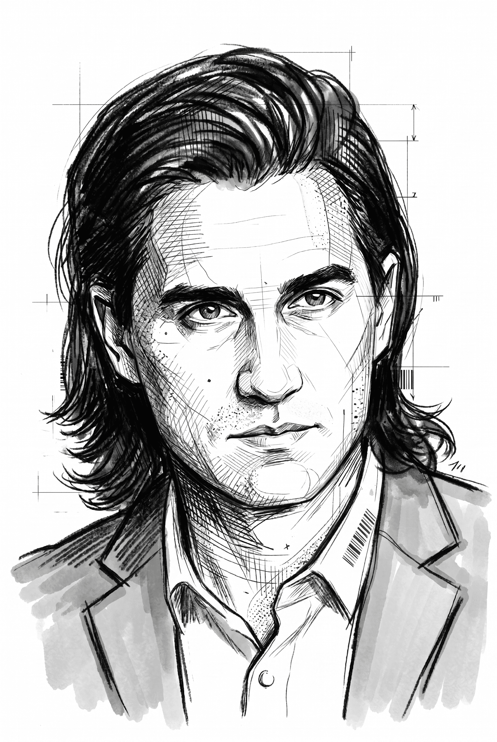 Illustrated portrait of Patrick ONeill, Head of Partnerships and Investor Relations of Model Medicines