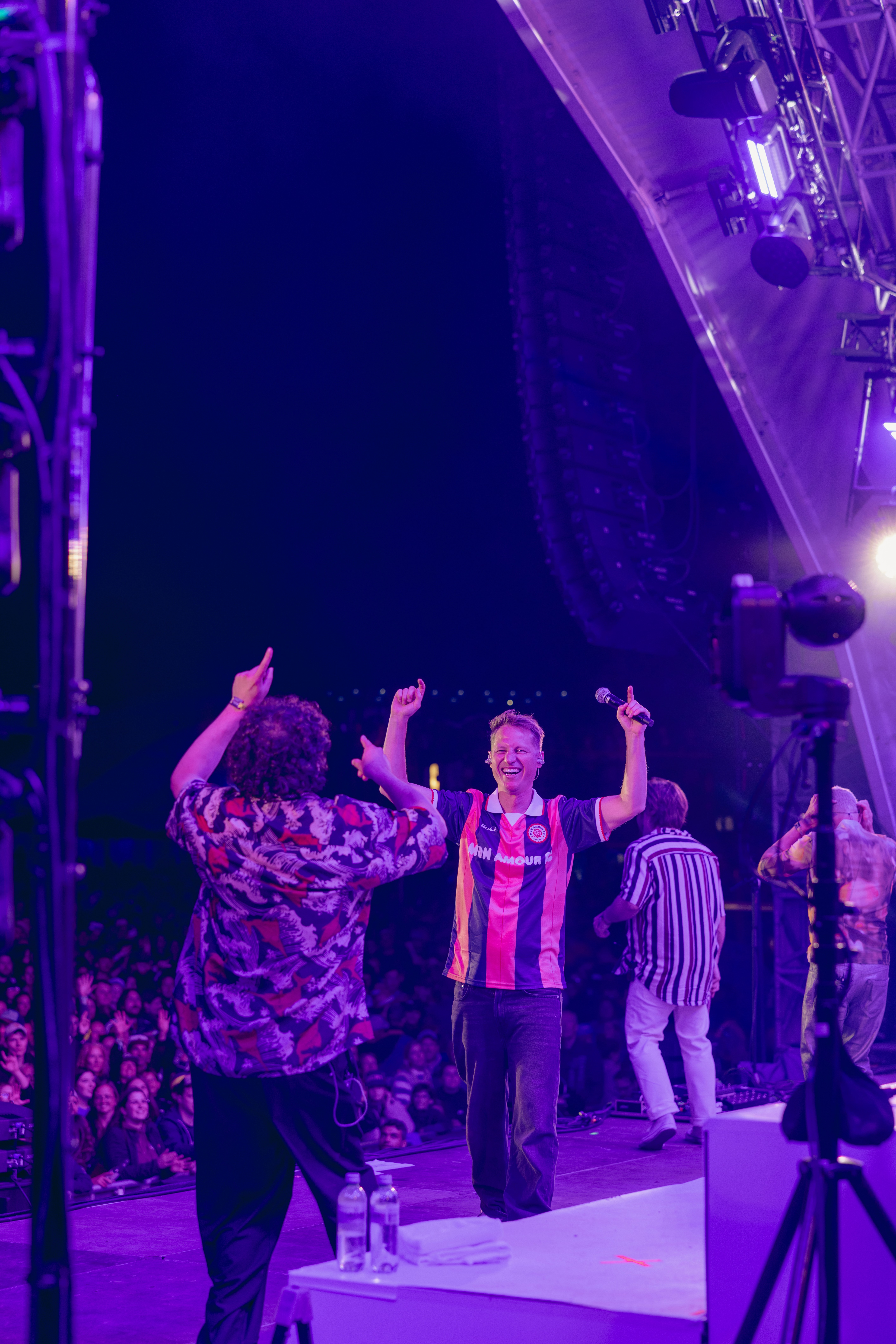 Stylish model in crowd