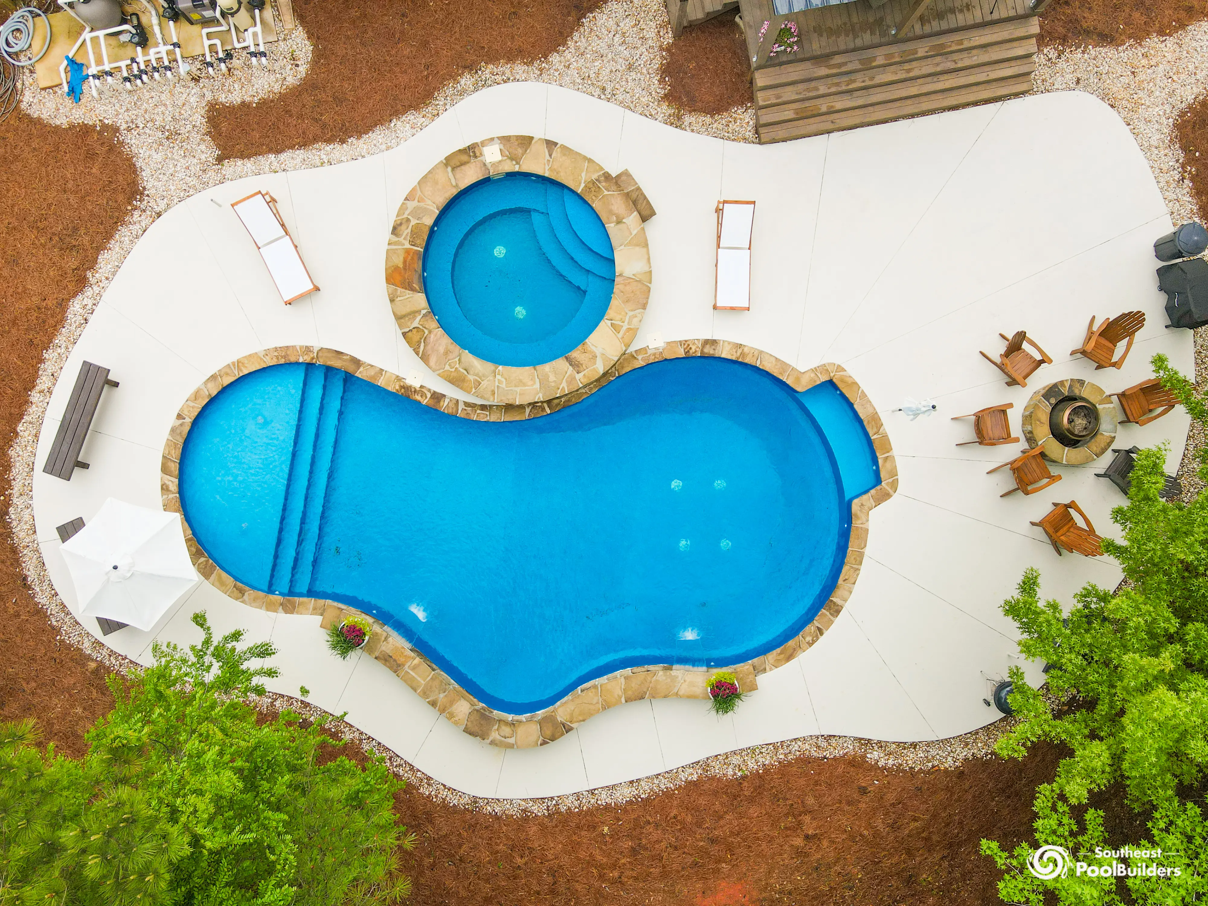 Vinyl Pool Overhead View
