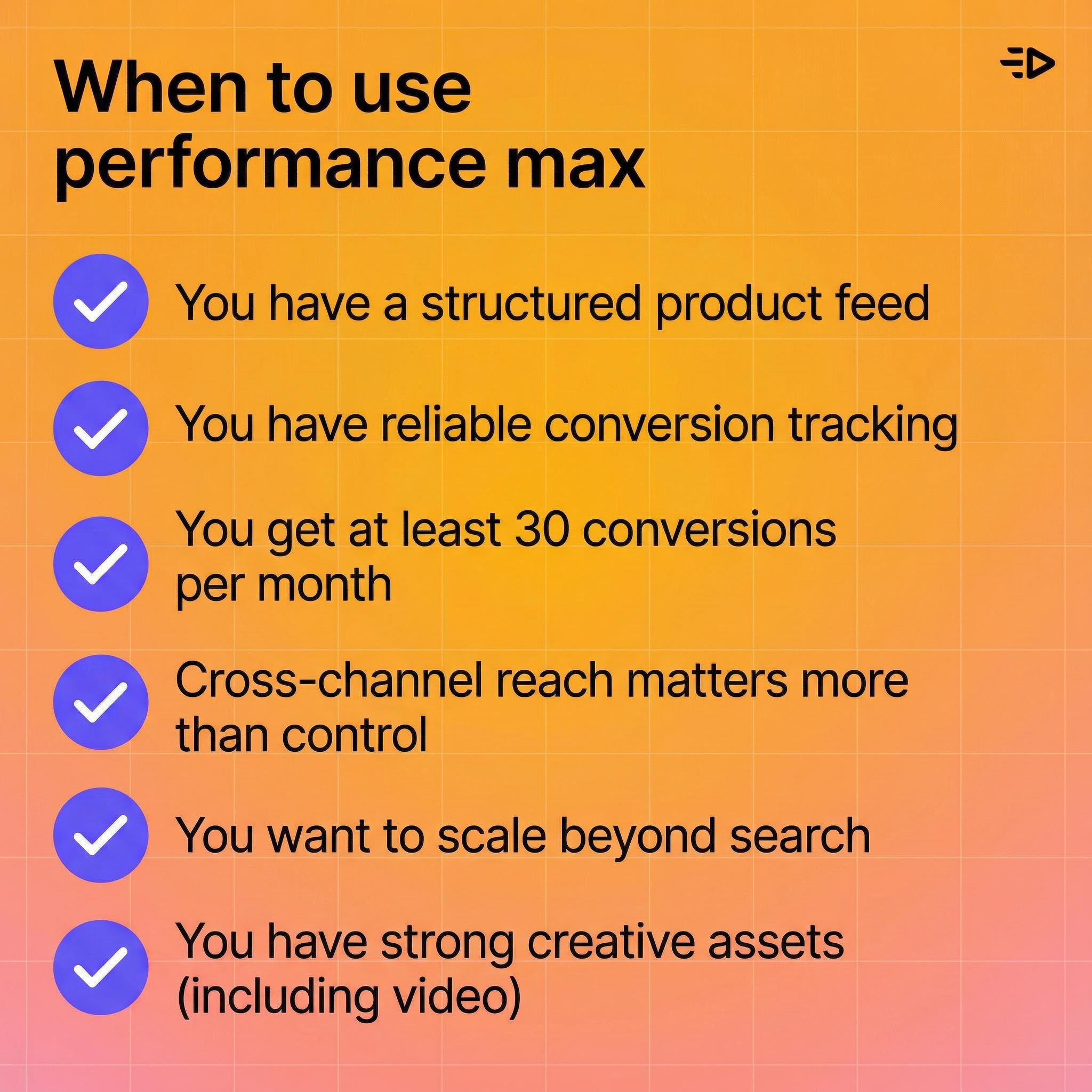 When to use PMAX