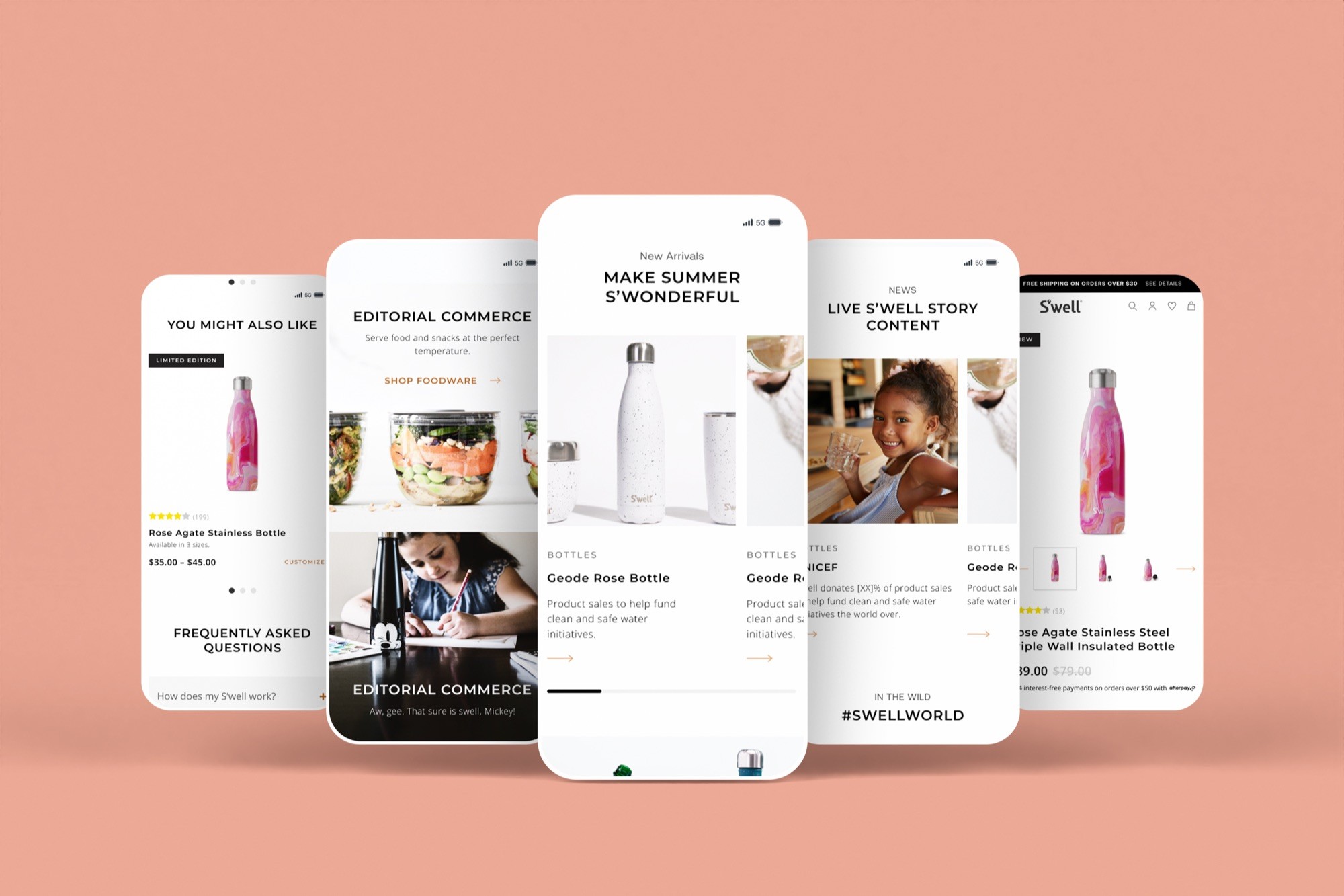 S’well mobile pages