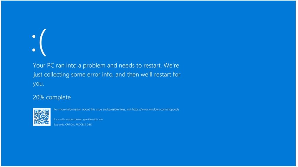 BSOD - Black screen of death