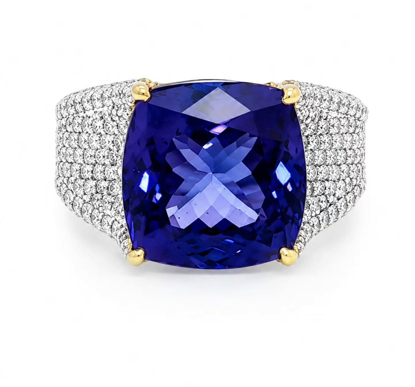 Tanzanite men's ring