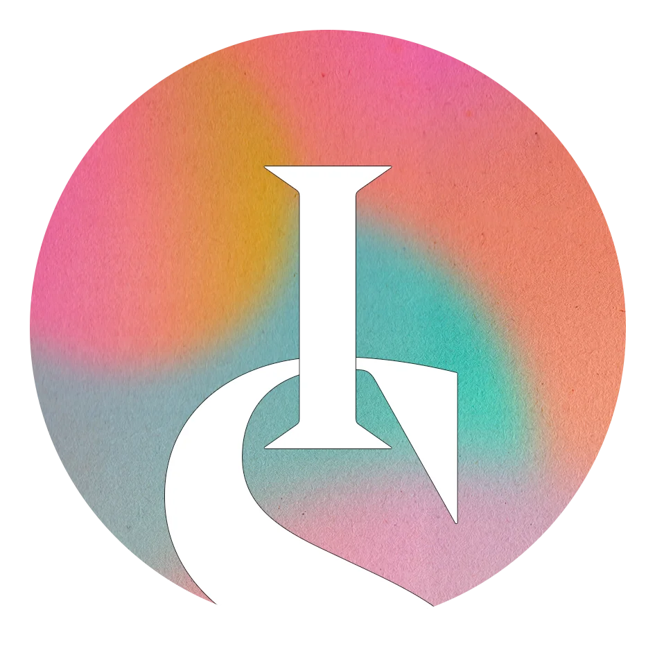 Logo de l'application Isola, Coloré, typos sérifs monde marin