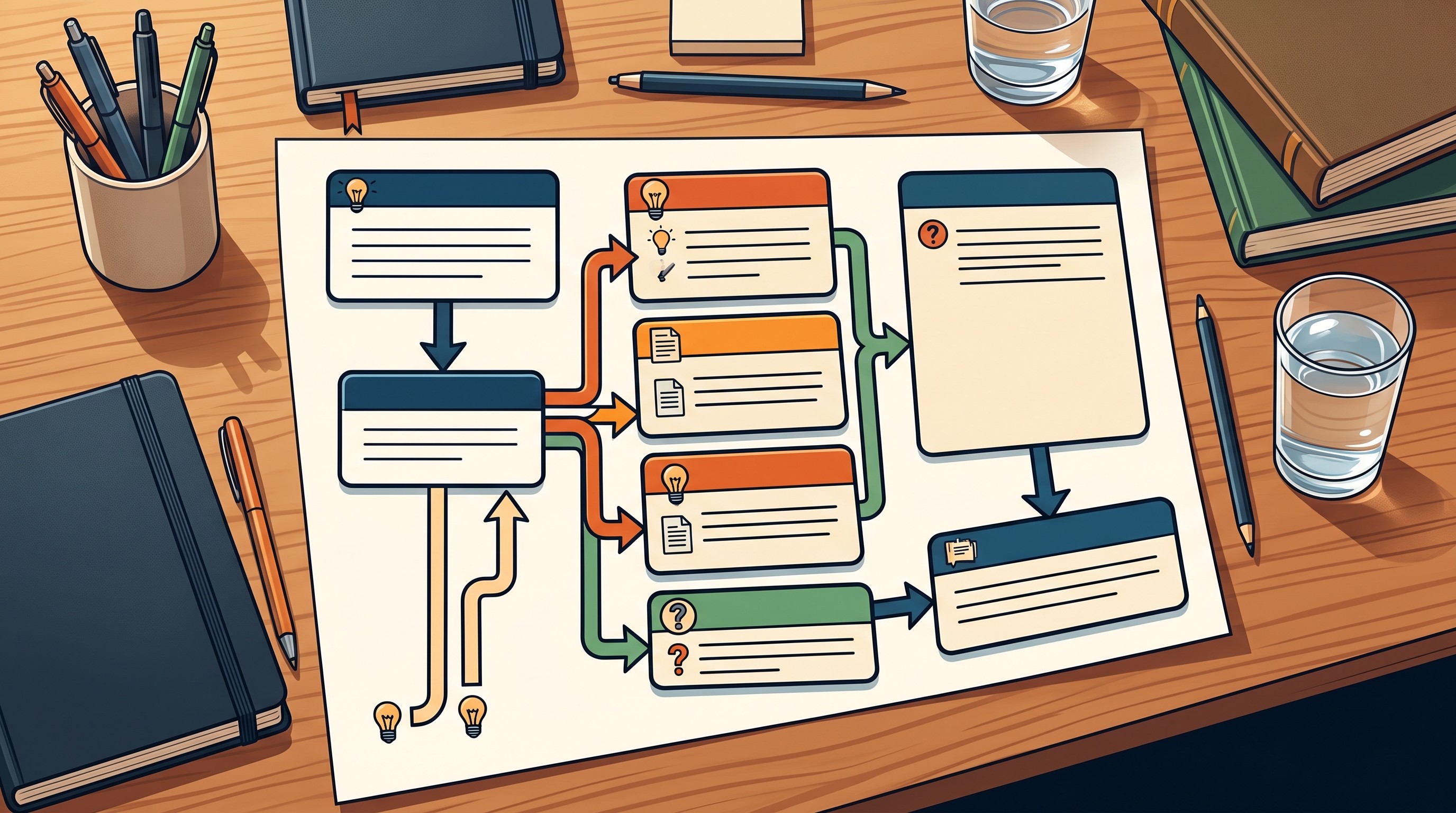 Completed graphic organizer for planning an argumentative essay